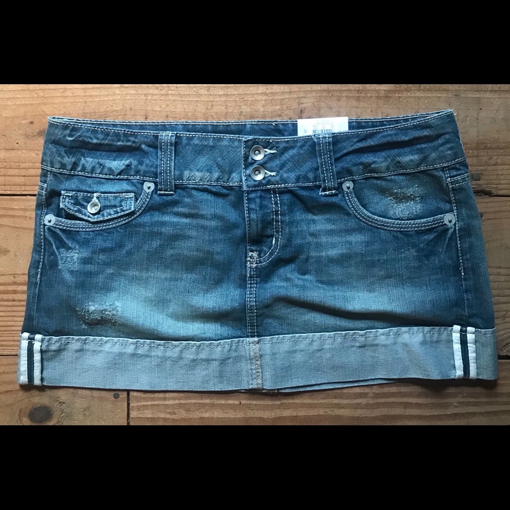 SO jean skirt